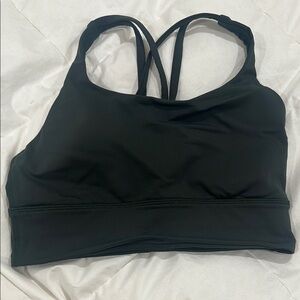 Lululemon Black Racerback Sports Bra Moisture-Wicking